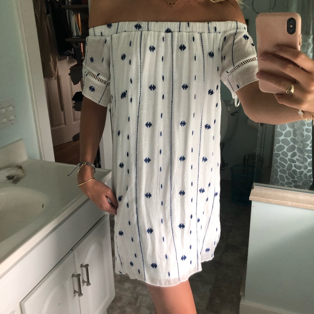 White off the shoulder dress